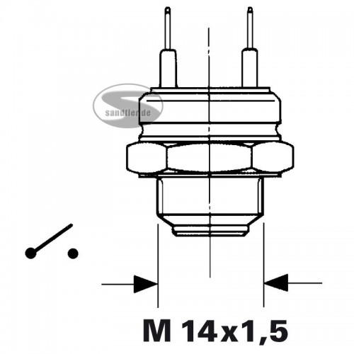 Термовимикач M14x1,5, 102021