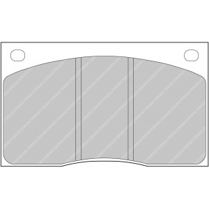 Тормозные колодки Ferodo DS 2500, передняя ось FCP817H