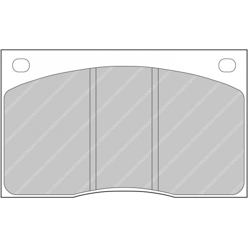 Тормозные колодки Ferodo DS 2500, передняя ось FCP817H