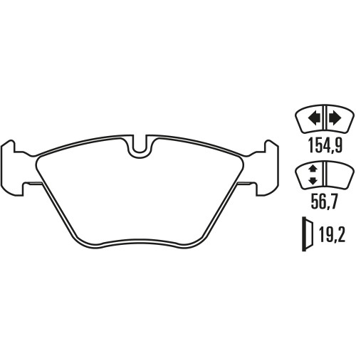 Тормозные колодки Ferodo DS 2500, передняя ось FCP1773H