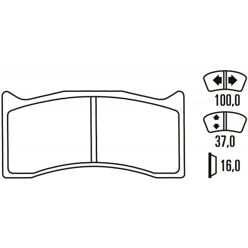 Тормозные колодки Ferodo DSUNO, передняя ось FRP3071Z