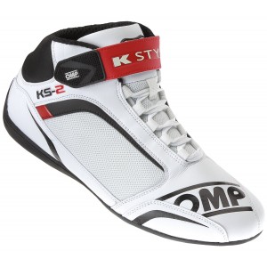 Ботинки для картинга OMP KS-2, белый/чёрный