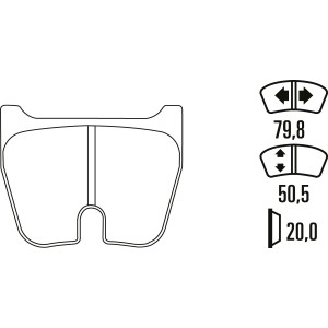 Тормозные колодки Ferodo DS 3000, передняя ось FRP3022R