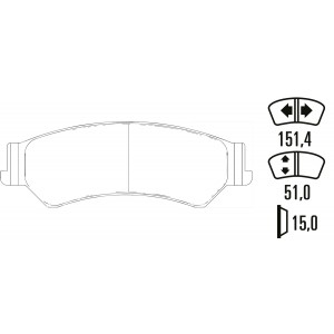 Гальмівні колодки Ferodo DS Performance FDSE6013