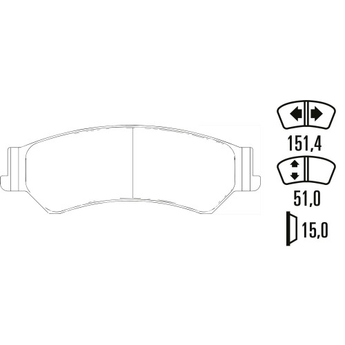 Гальмівні колодки Ferodo DS Performance FDSE6013