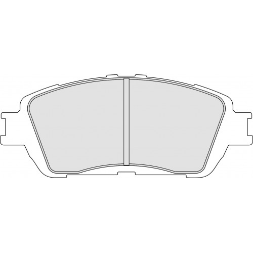 Тормозные колодки Ferodo DS 2500, передняя ось FRP3120H